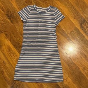 American Eagle Outfitters Blue and White Striped Top